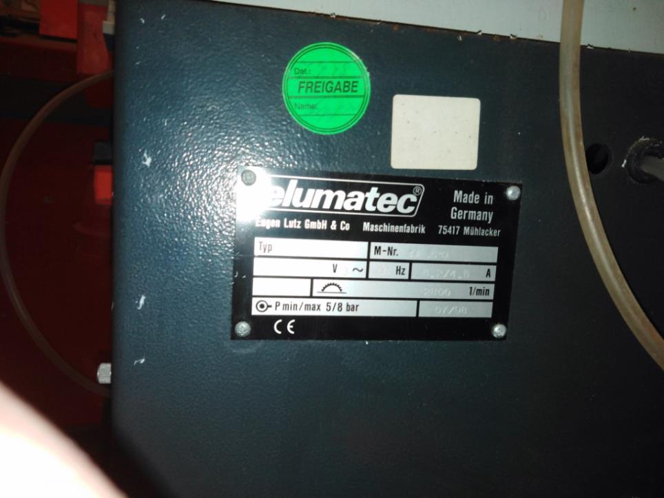 ELUMATEC DG102 double saw for V connection or profiles